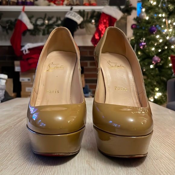 Louboutin Bianca 140MM Camel Patent - 37 - Picture 3 of 12